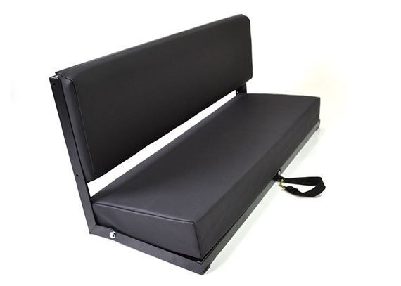 Bench Seat 2 Man Black Leather - EXT002BLL - Exmoor
